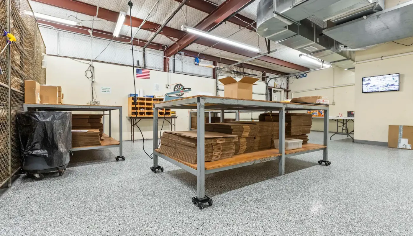 Commercial floor coating project